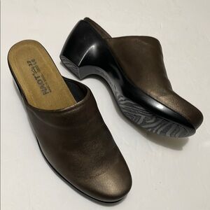 NAOT Women's Brown Leather Clogs Sz 37